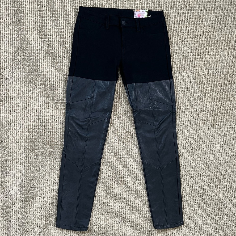 Siwy paneled leather skinny jeans